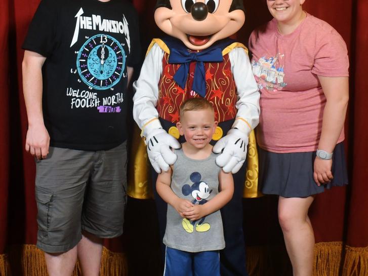 Guest Photo from Matt Janinek: Guests with Mickey Mouse at Walt Disney World