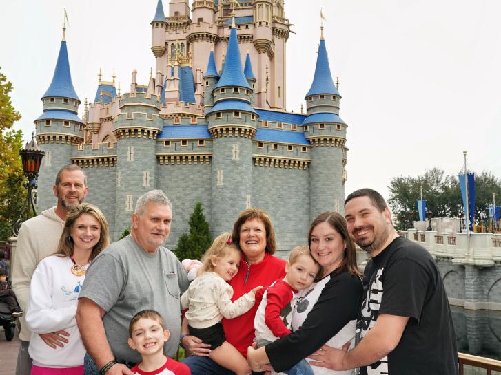 Guest Photo from John W. Glasener: Guests in front of Cinderella Castle at Magic Kingdom