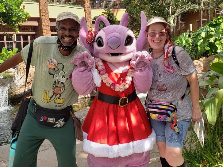 Guest Photo from Shekinah Samaya-Thomas: Guests with characters at Disney's Aulani Resort