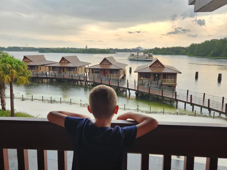 Guest Photo from Todd Carrick: Guest on Studio balcony at Disney's Polynesian Villas and Bungalows