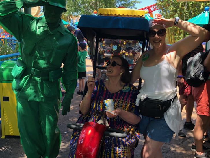 Guest Photo from Lorilee Alexandra Glenat: Guests with Army Man at Toy Story Land at Disney's Hollywood Studios