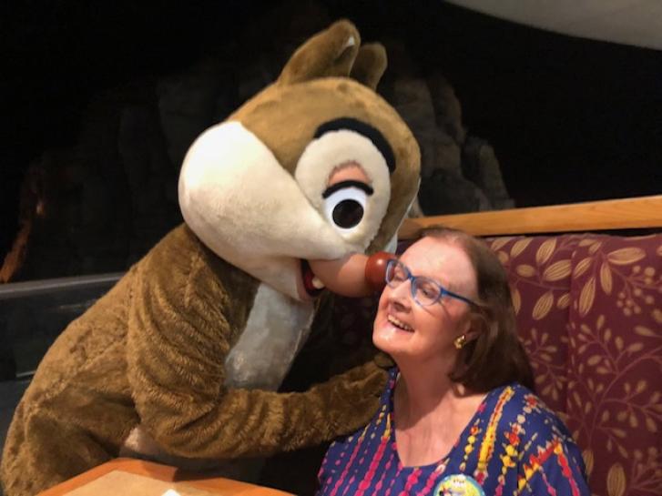 Guest Photo from Lorilee Alexandra Glenat: Guest with Chip at Garden Grill at EPCOT